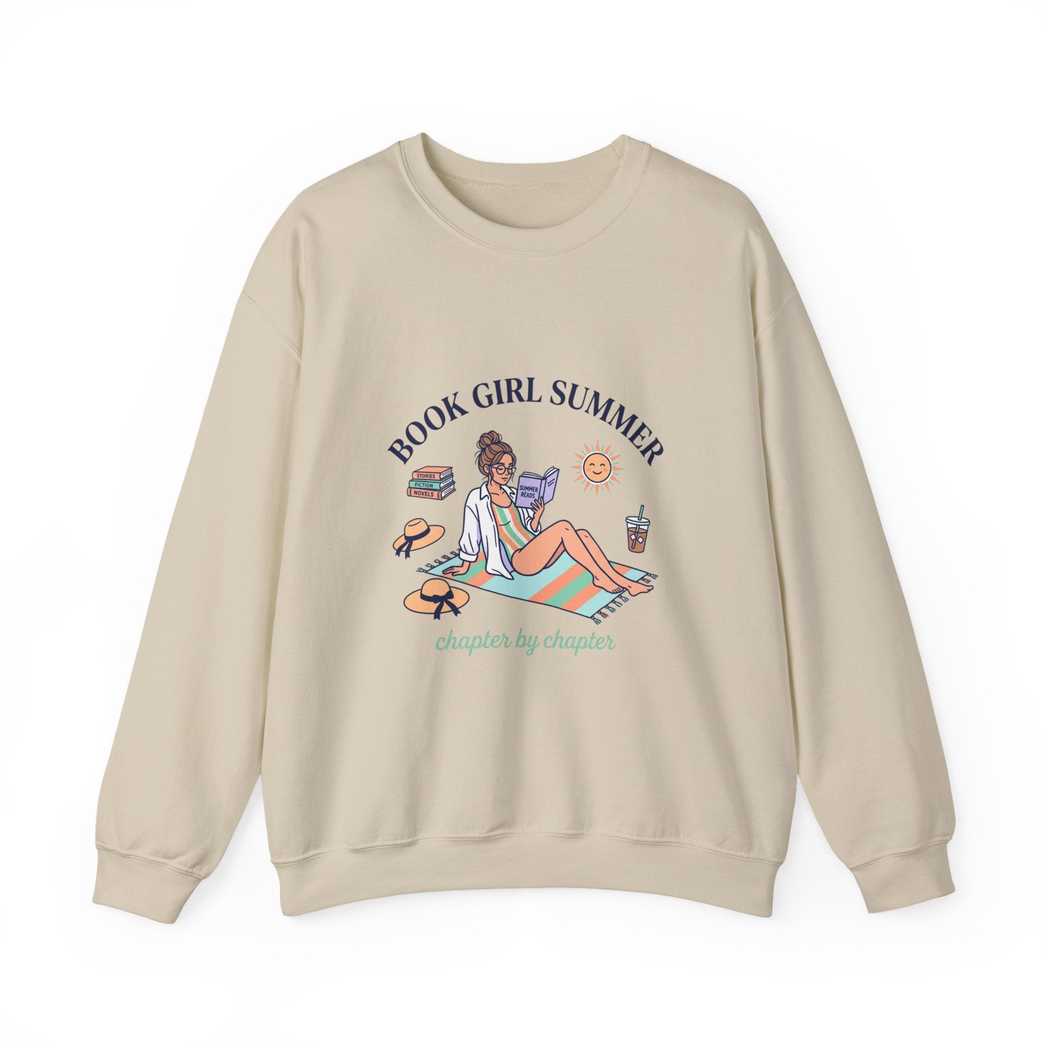 Book Girl Summer Sweatshirt | Bookish, BookTok Reading Aesthetic
