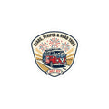 Stars & Stripes Road Trip Sticker | 4th of July, Vintage Americana