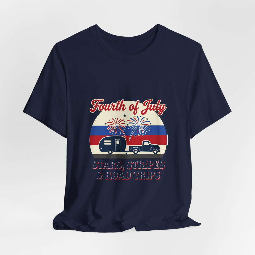 Fourth of July Stars & Stripes Road Trips Tee | vintage USA, Americana