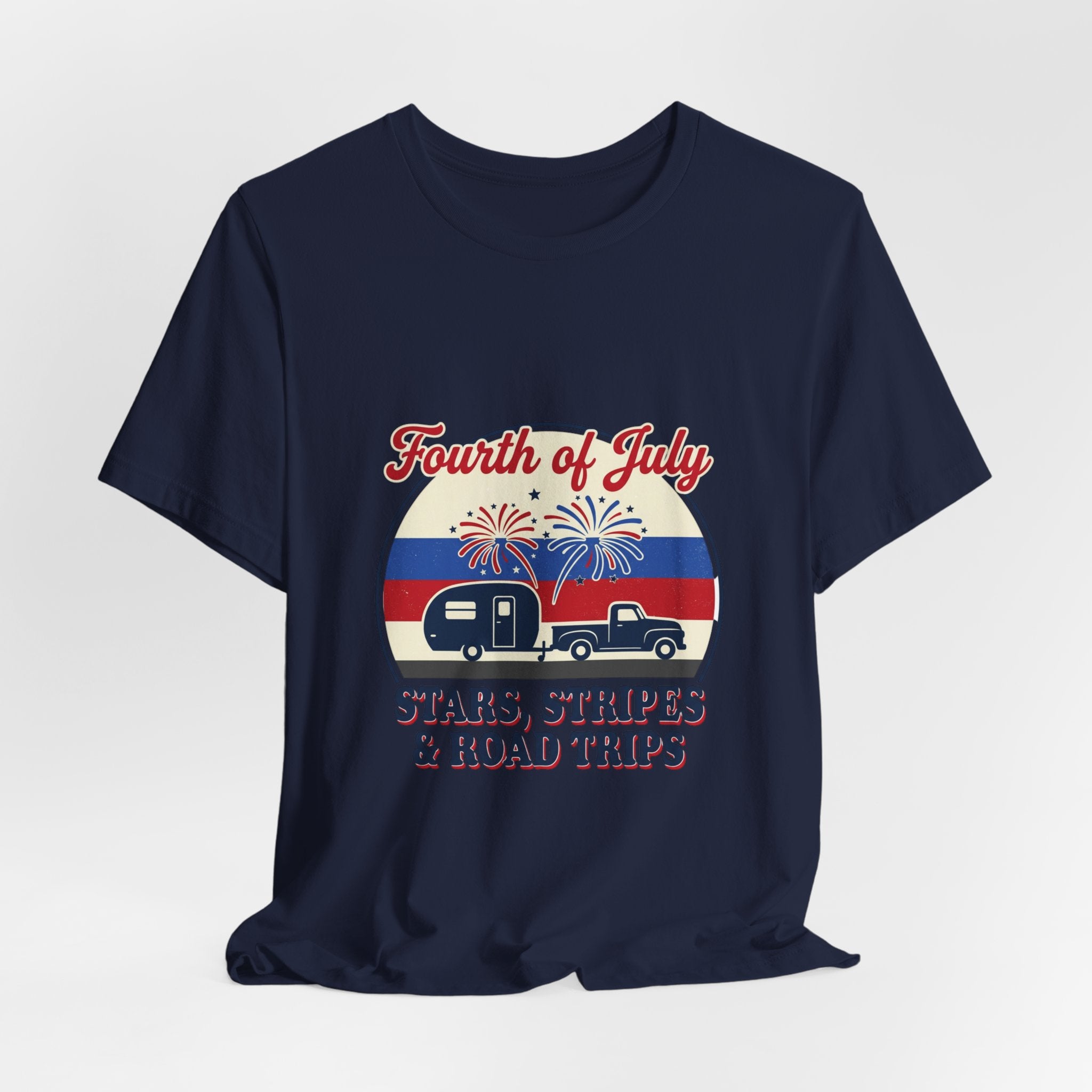 Fourth of July Stars & Stripes Road Trips Tee | vintage USA, Americana