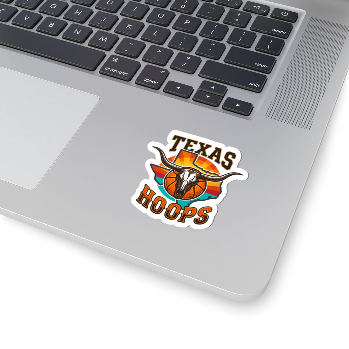 Texas Hoops Longhorn Skull Sticker | Texas pride, western varsity