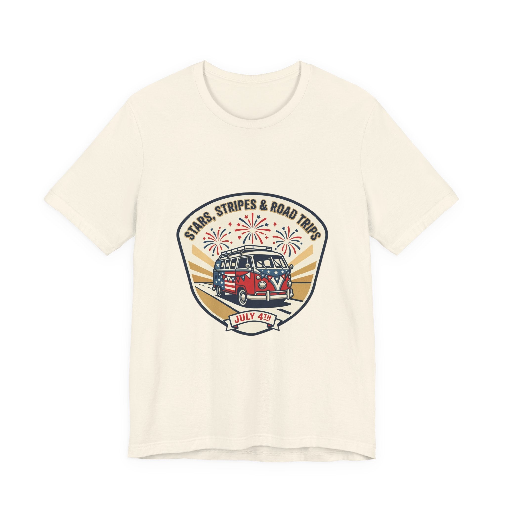 Stars & Stripes Road Trip Tee | vintage USA, red white blue