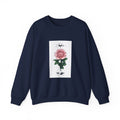 Personalized Birth Flower Rose Sweatshirt | Botanical, Watercolor, Custom Name