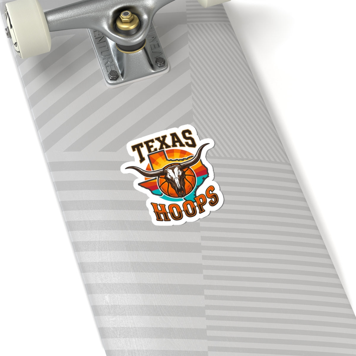 Texas Hoops Longhorn Skull Sticker | Texas pride, western varsity