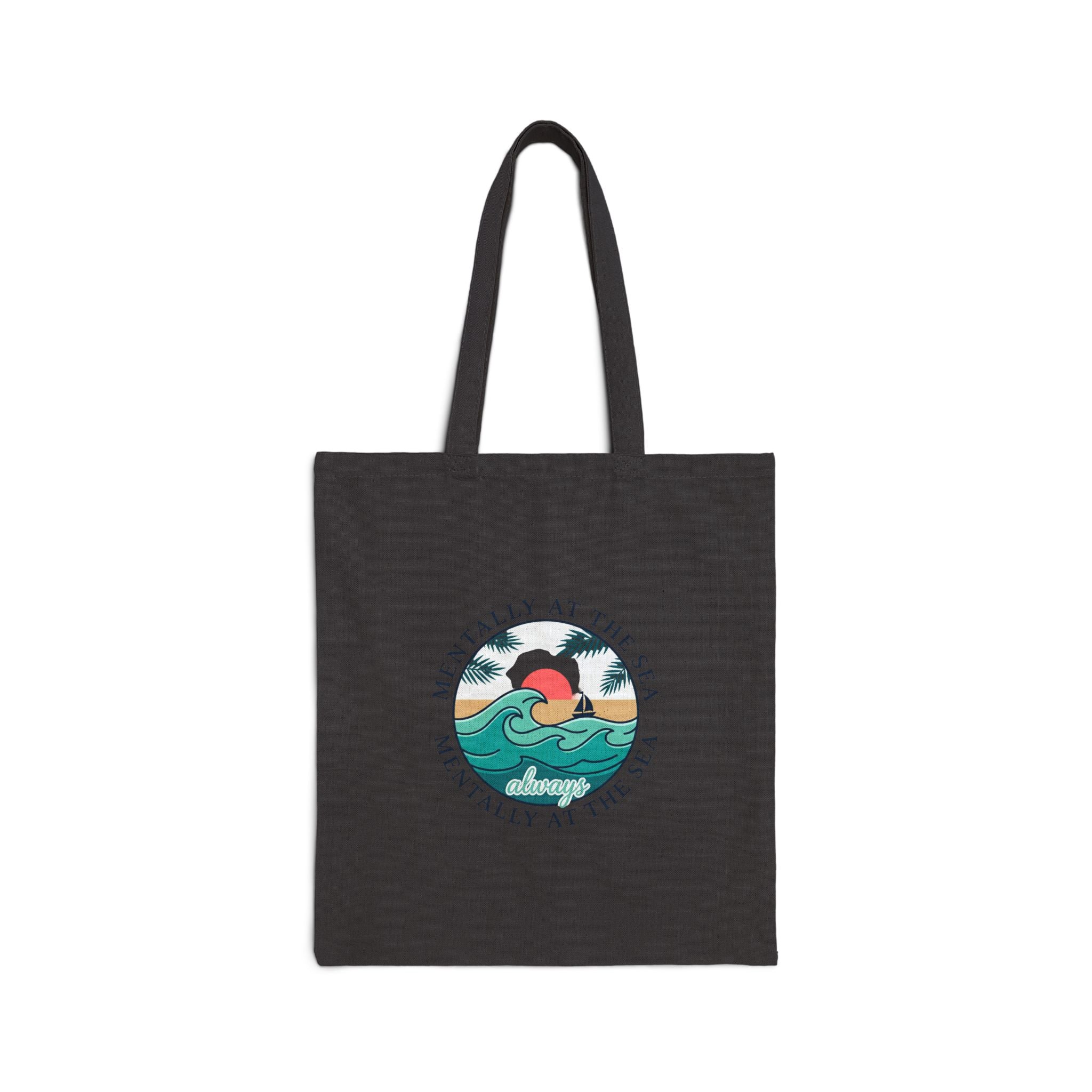Mentally at the Sea Tote | coastal aesthetic, sea breeze, pastel blue