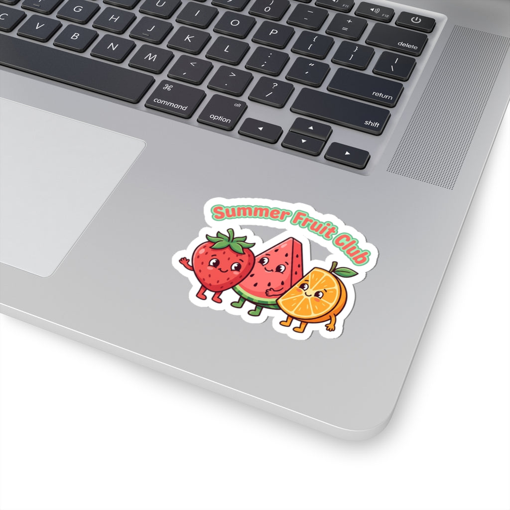 Summer Fruit Club Sticker | strawberry watermelon orange, picnic aesthetic