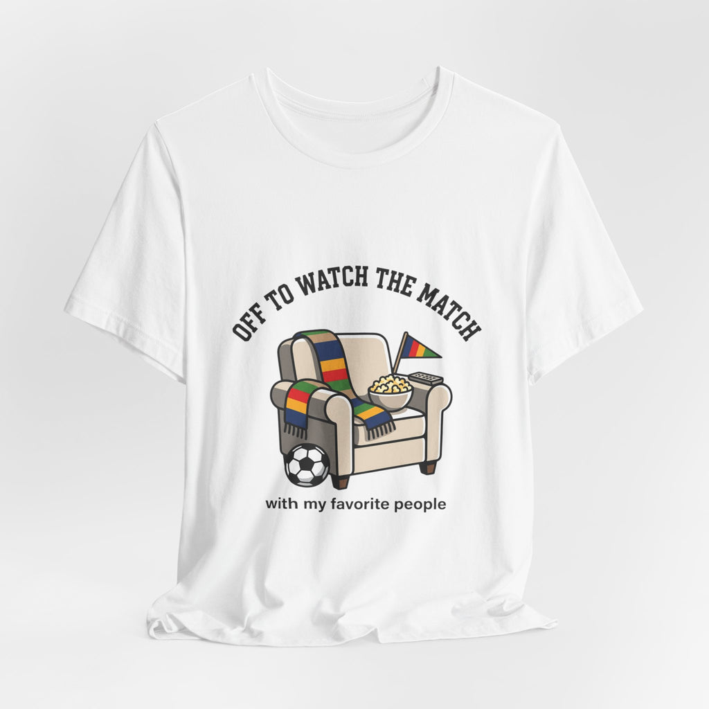 Off to Watch the Match Tee | soccer watch party, match-day outfit