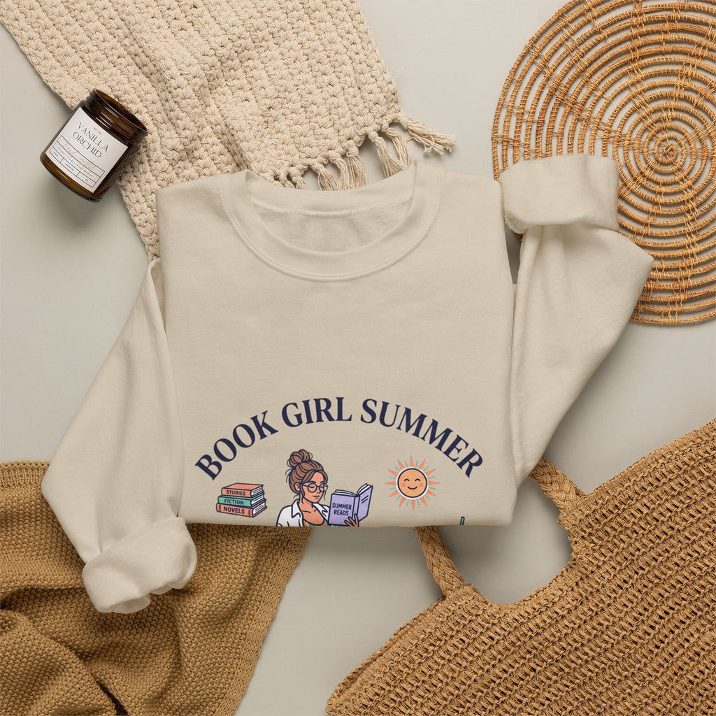 Book Girl Summer Sweatshirt | Bookish, BookTok Reading Aesthetic