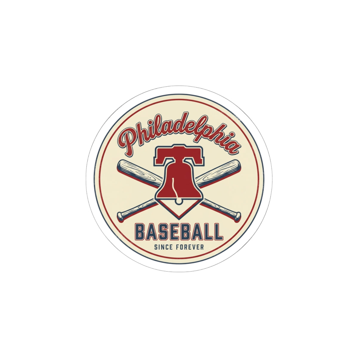 Philadelphia Baseball Sticker | Vintage Script, State Pride