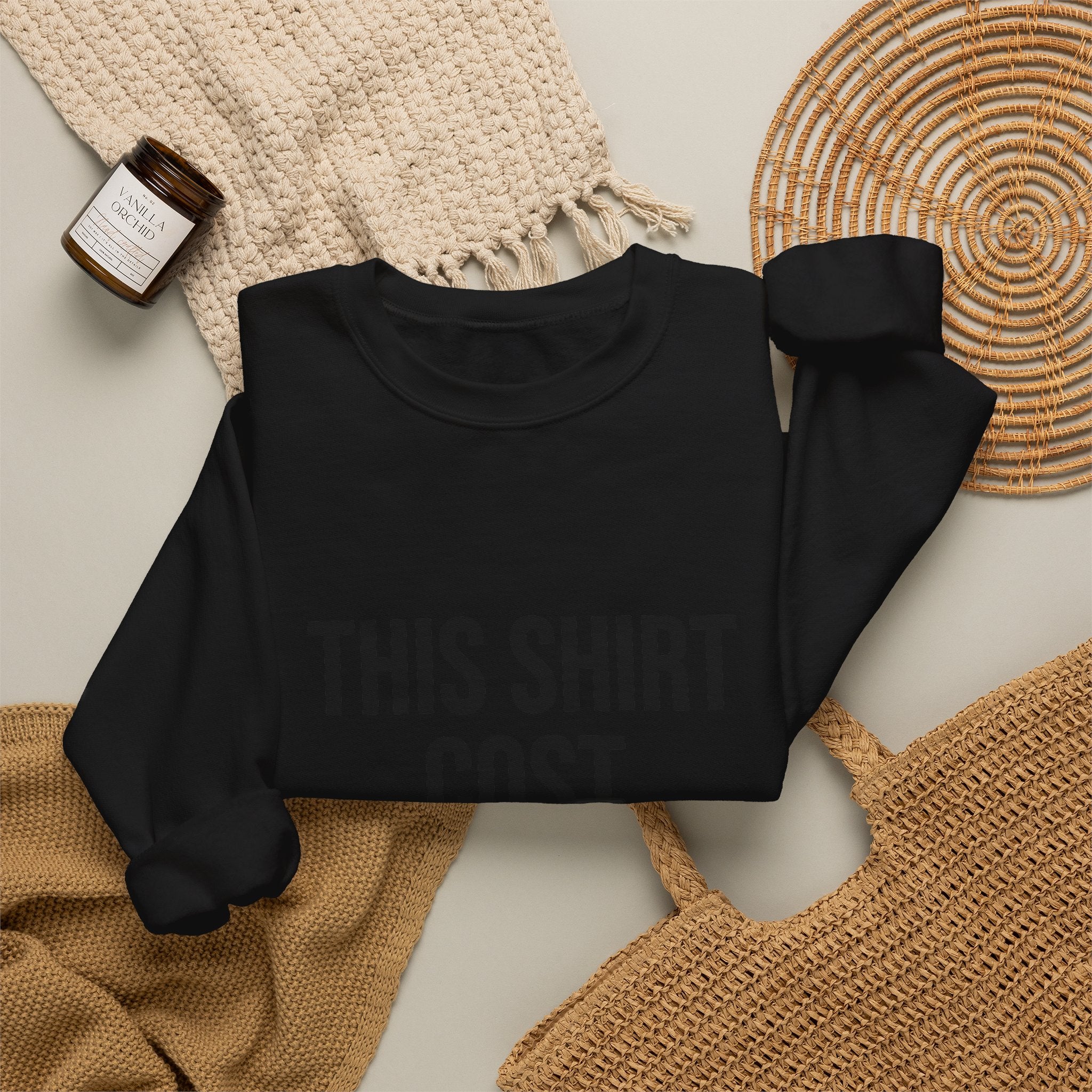 This Shirt Cost 10,000 Sweatshirt | ironic meme flex, streetwear satire