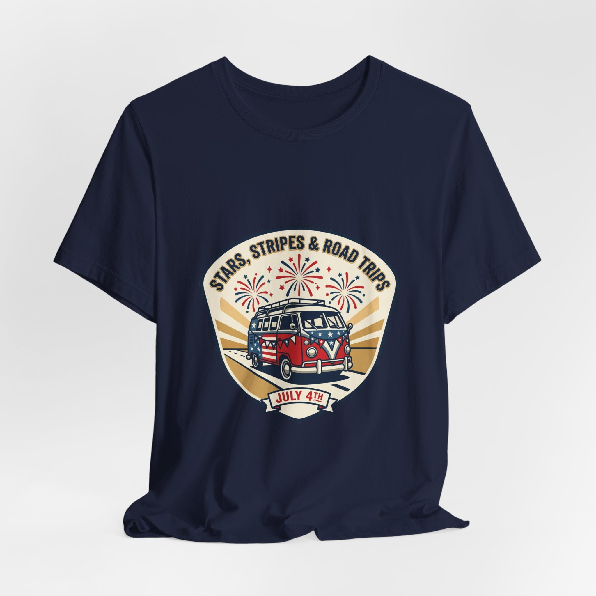 Stars & Stripes Road Trip Tee | vintage USA, red white blue