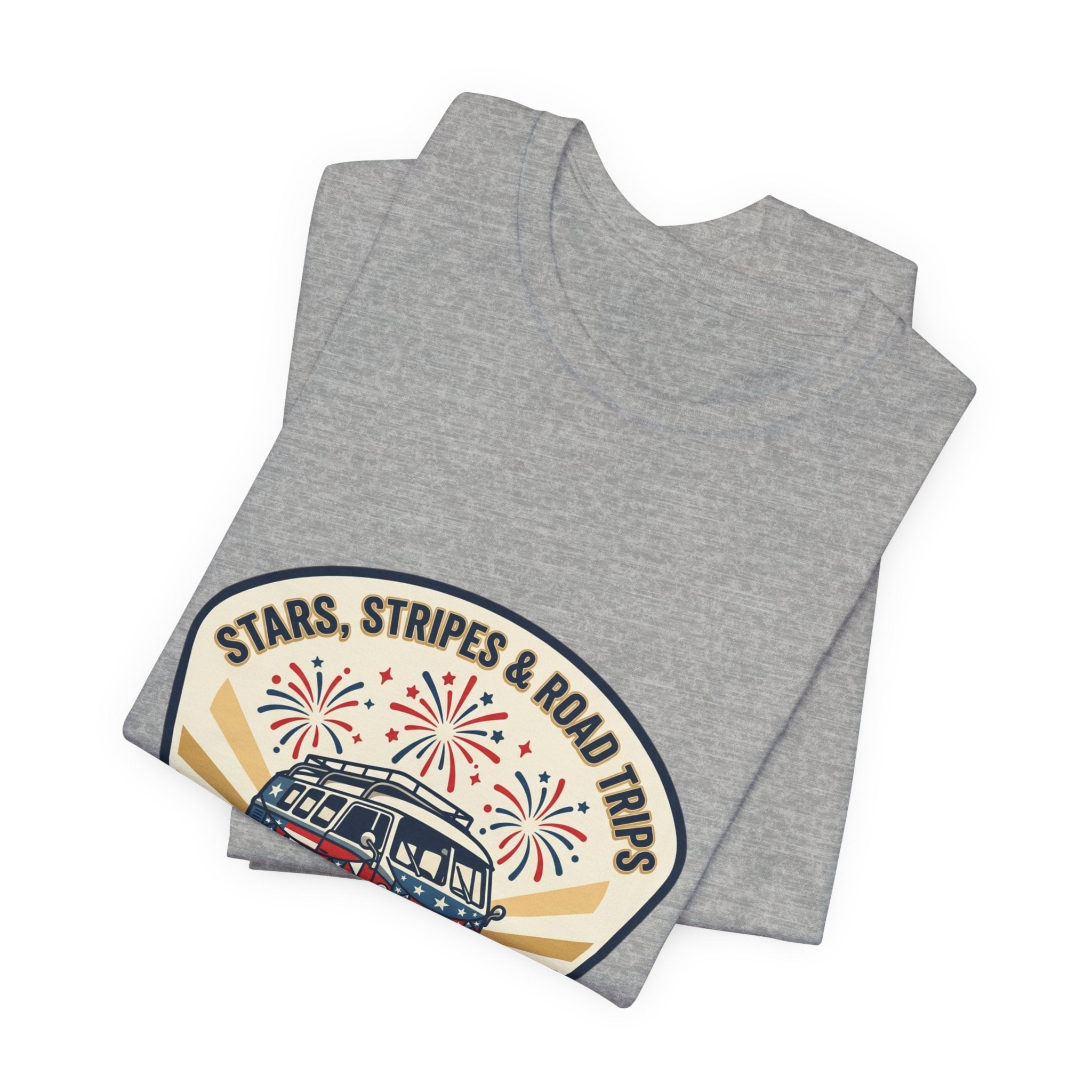 Stars & Stripes Road Trip Tee | vintage USA, red white blue