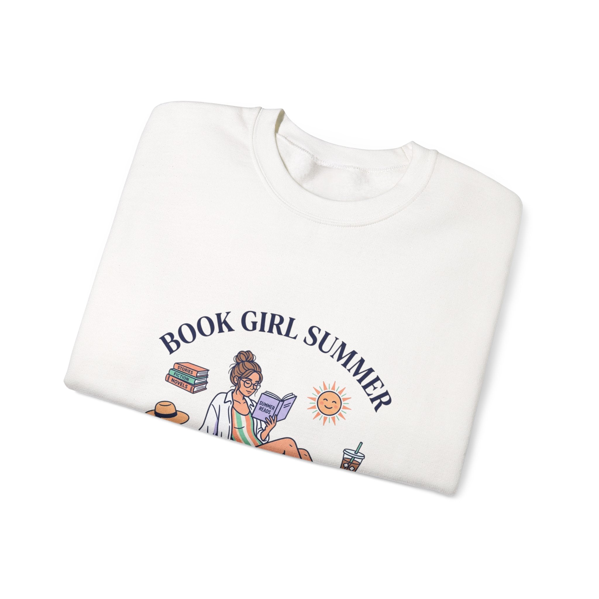 Book Girl Summer Sweatshirt | Bookish, BookTok Reading Aesthetic