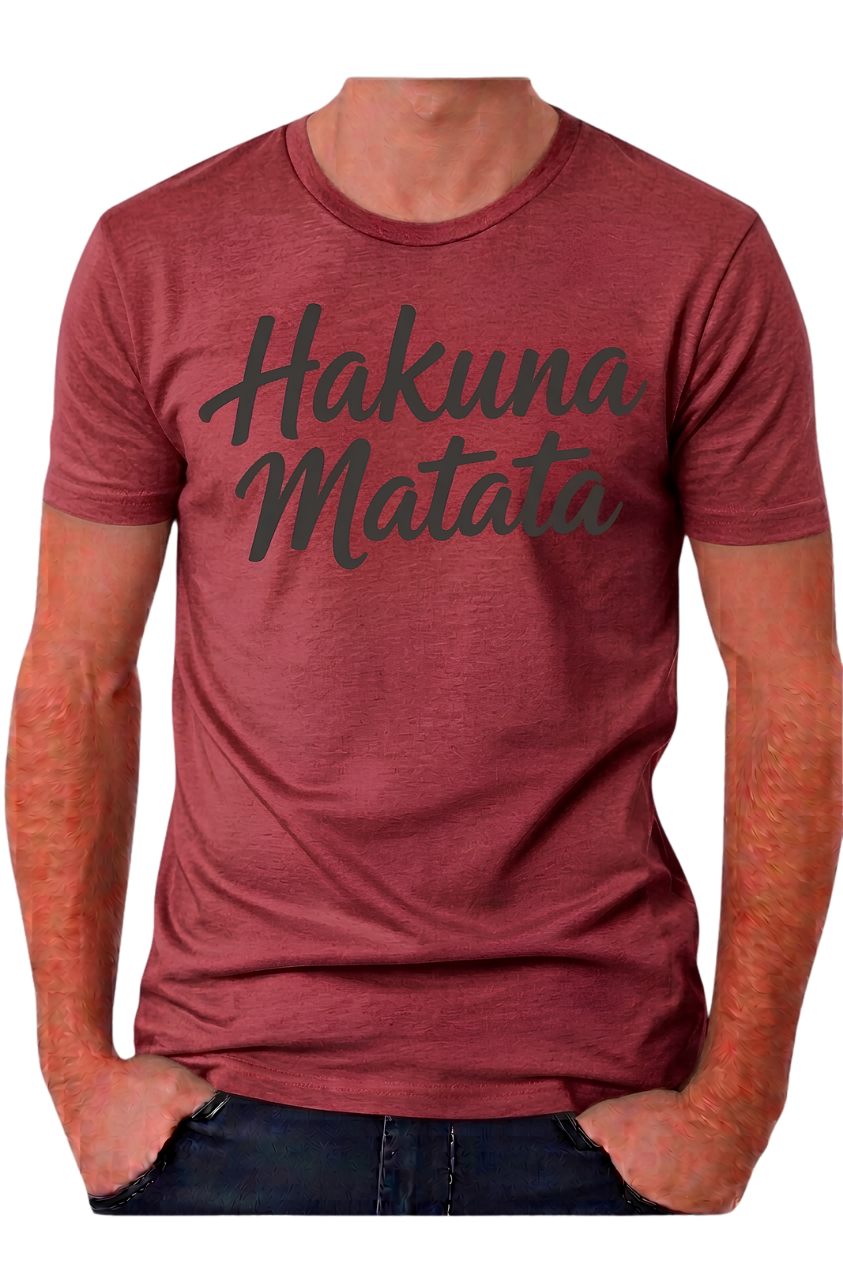 Hakuna Matata Graphic Tee - Relaxed Positive Vibes T-Shirt