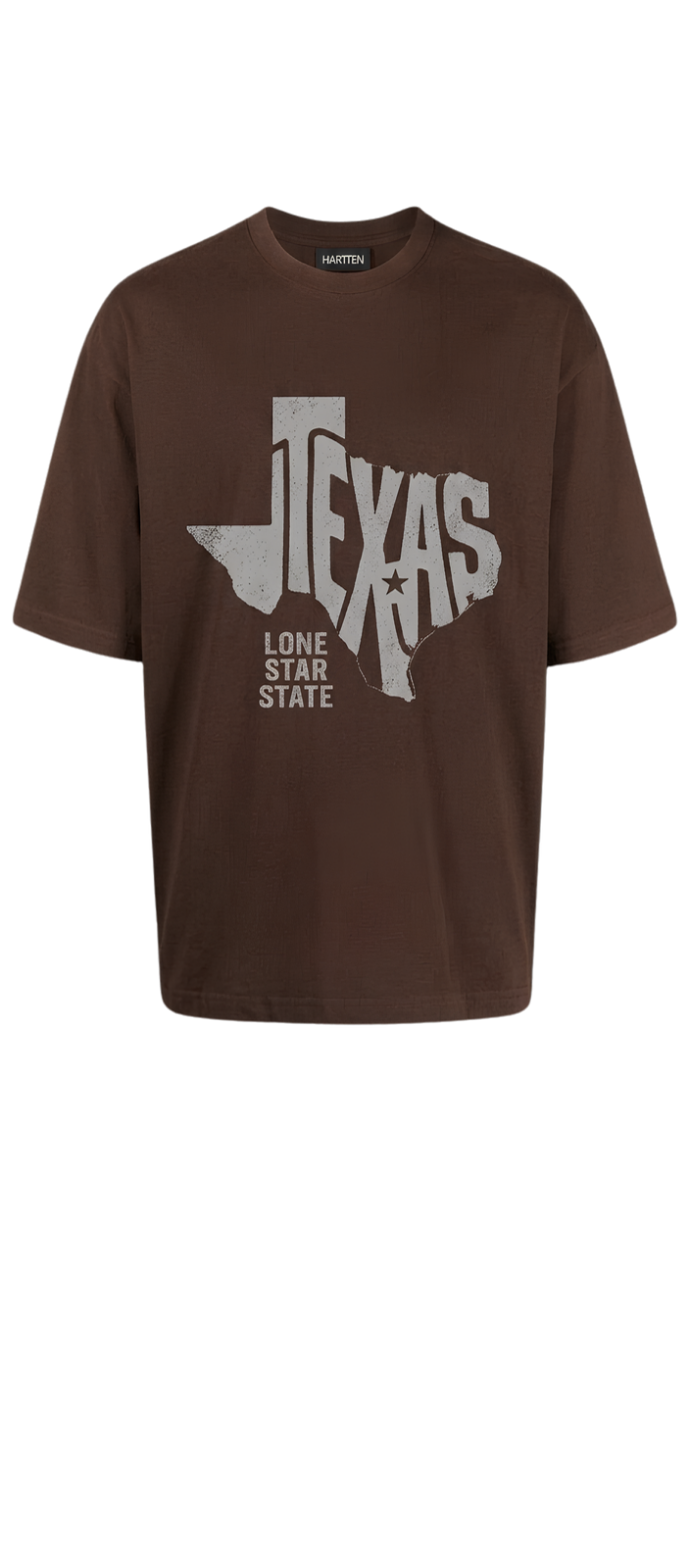 Texas Vintage Tee — Maroon Graphic T-Shirt