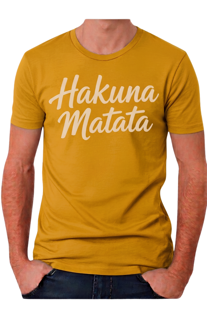 Hakuna Matata Graphic Tee - Relaxed Positive Vibes T-Shirt