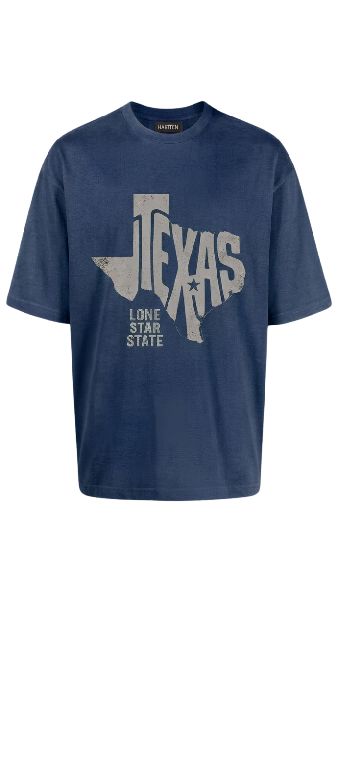 Texas Vintage Tee — Maroon Graphic T-Shirt
