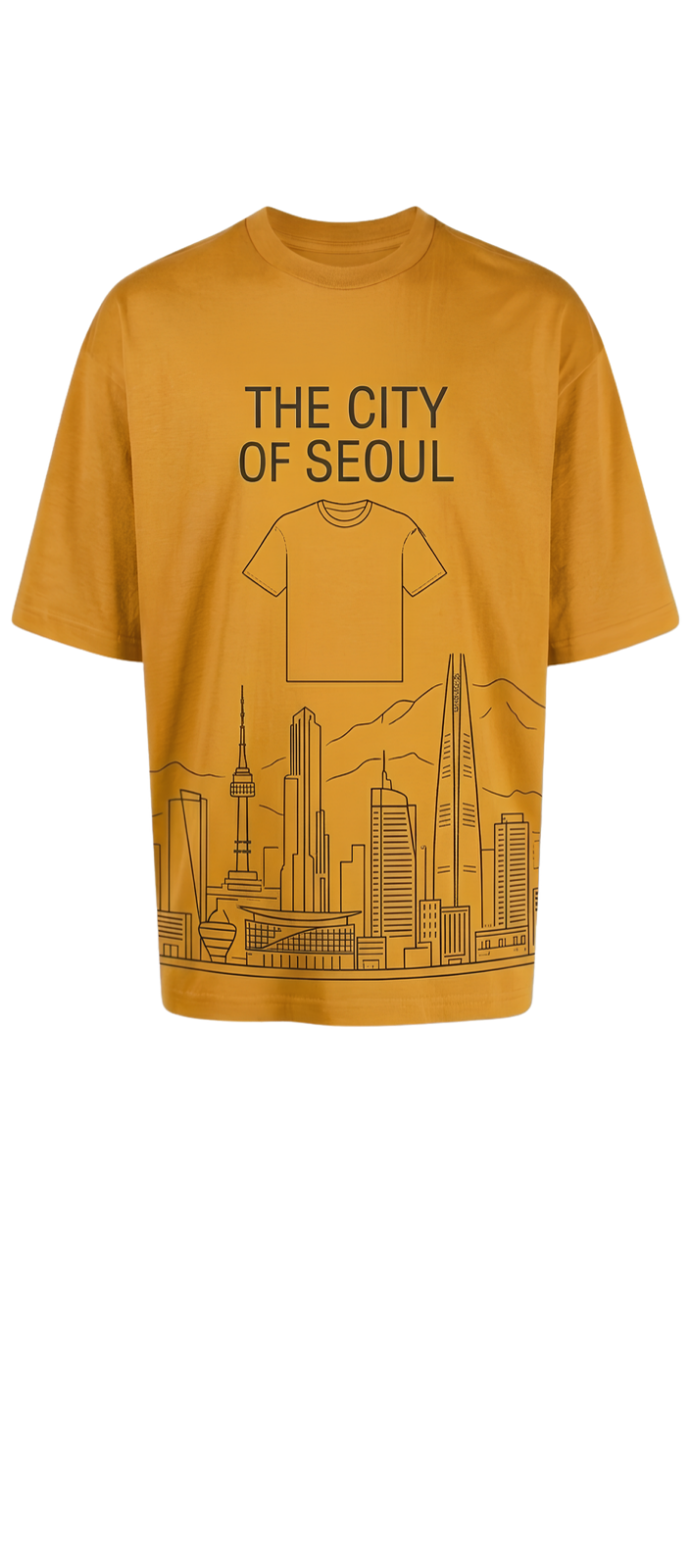 Oversized Men's Tee — 'SORRY I'M BROKE' Vintage City Graphic