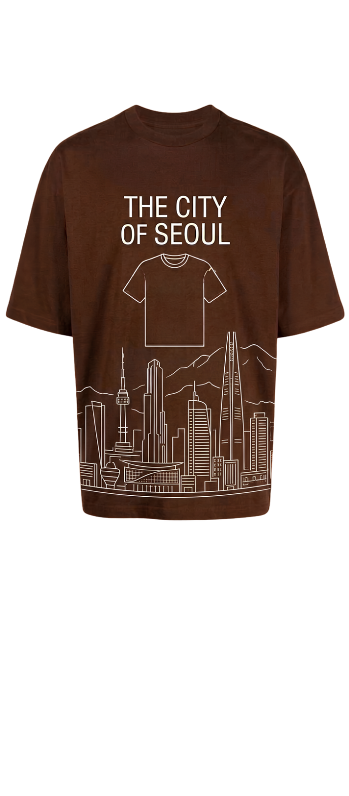 Oversized Men's Tee — 'SORRY I'M BROKE' Vintage City Graphic