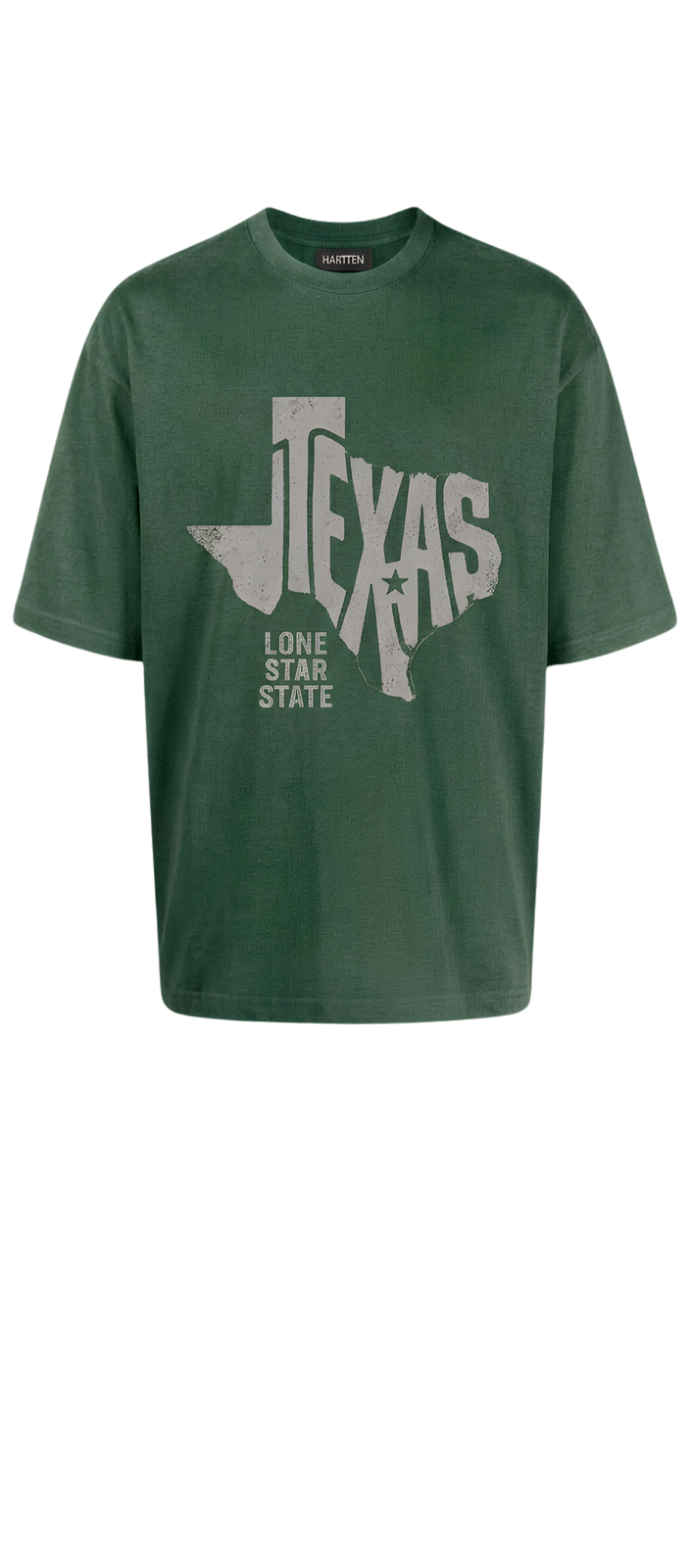 Texas Vintage Tee — Maroon Graphic T-Shirt