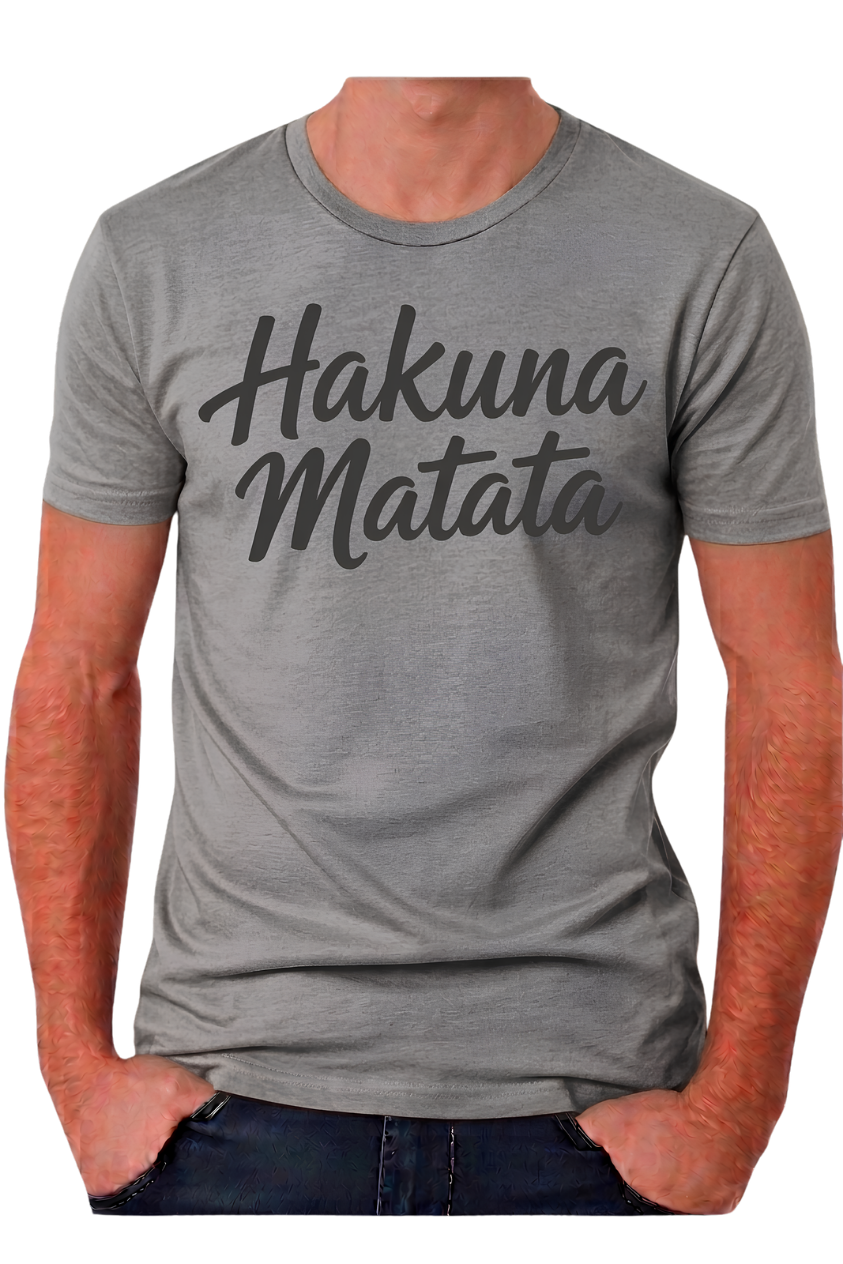 Hakuna Matata Graphic Tee - Relaxed Positive Vibes T-Shirt
