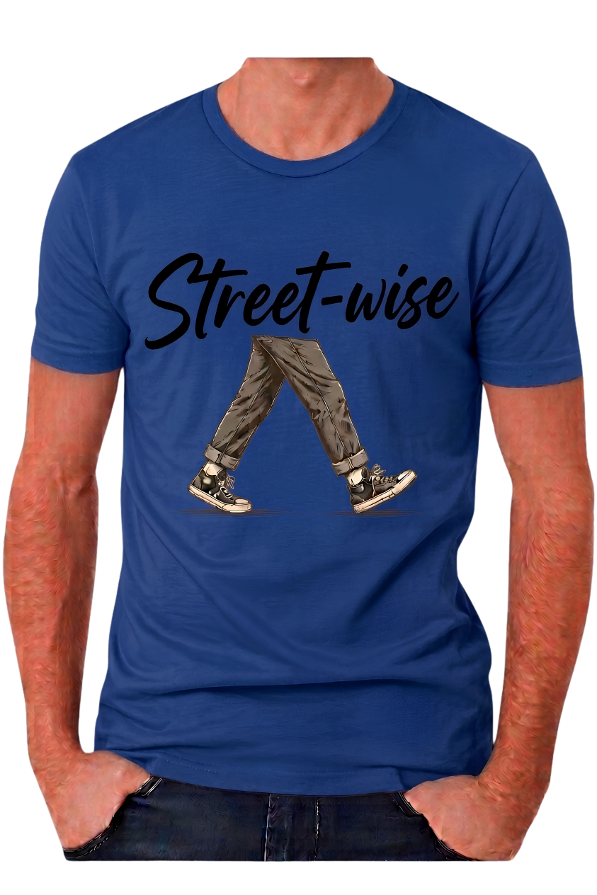 Streetwear Graphic Tee "Streetwise" – Urban Casual T-Shirt with Script Logo