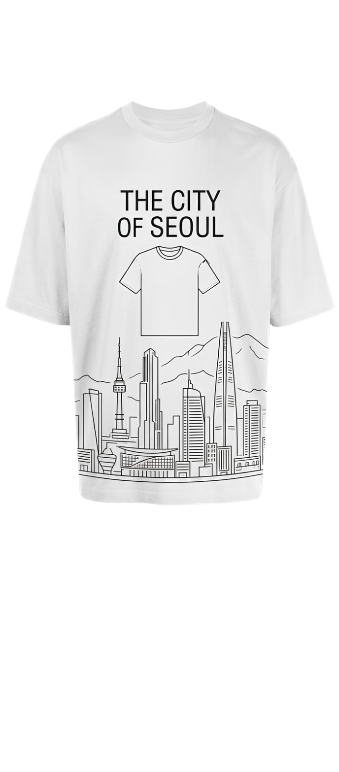 Oversized Men's Tee — 'SORRY I'M BROKE' Vintage City Graphic