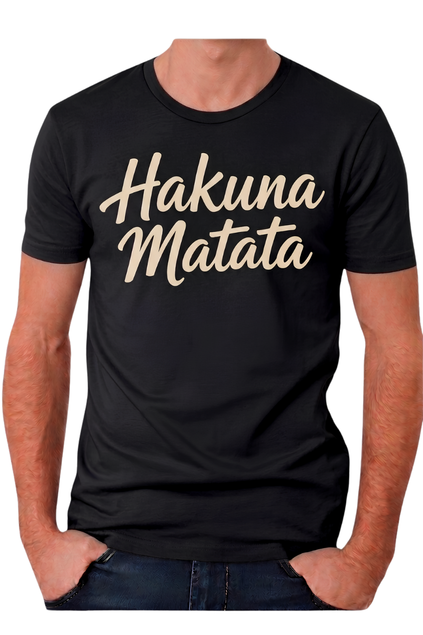 Hakuna Matata Graphic Tee - Relaxed Positive Vibes T-Shirt