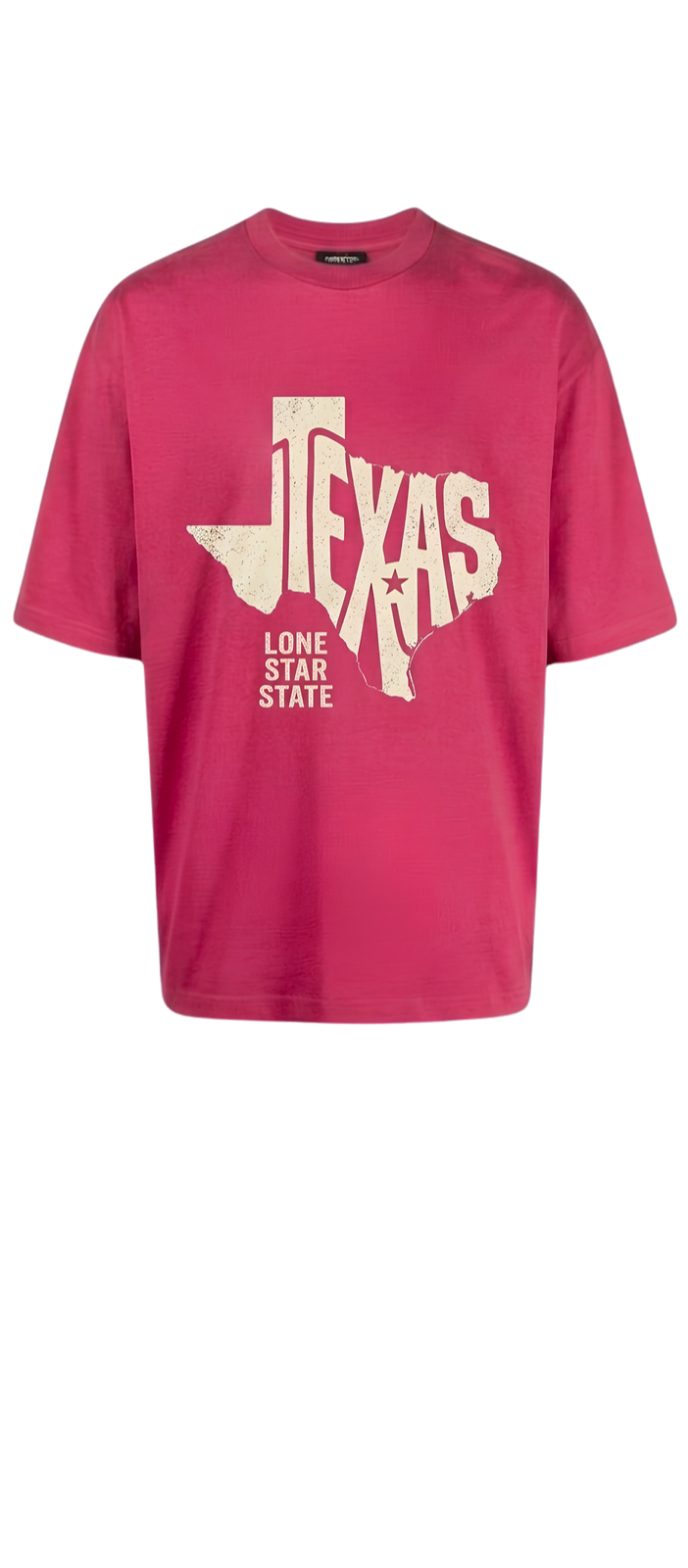 Texas Vintage Tee — Maroon Graphic T-Shirt
