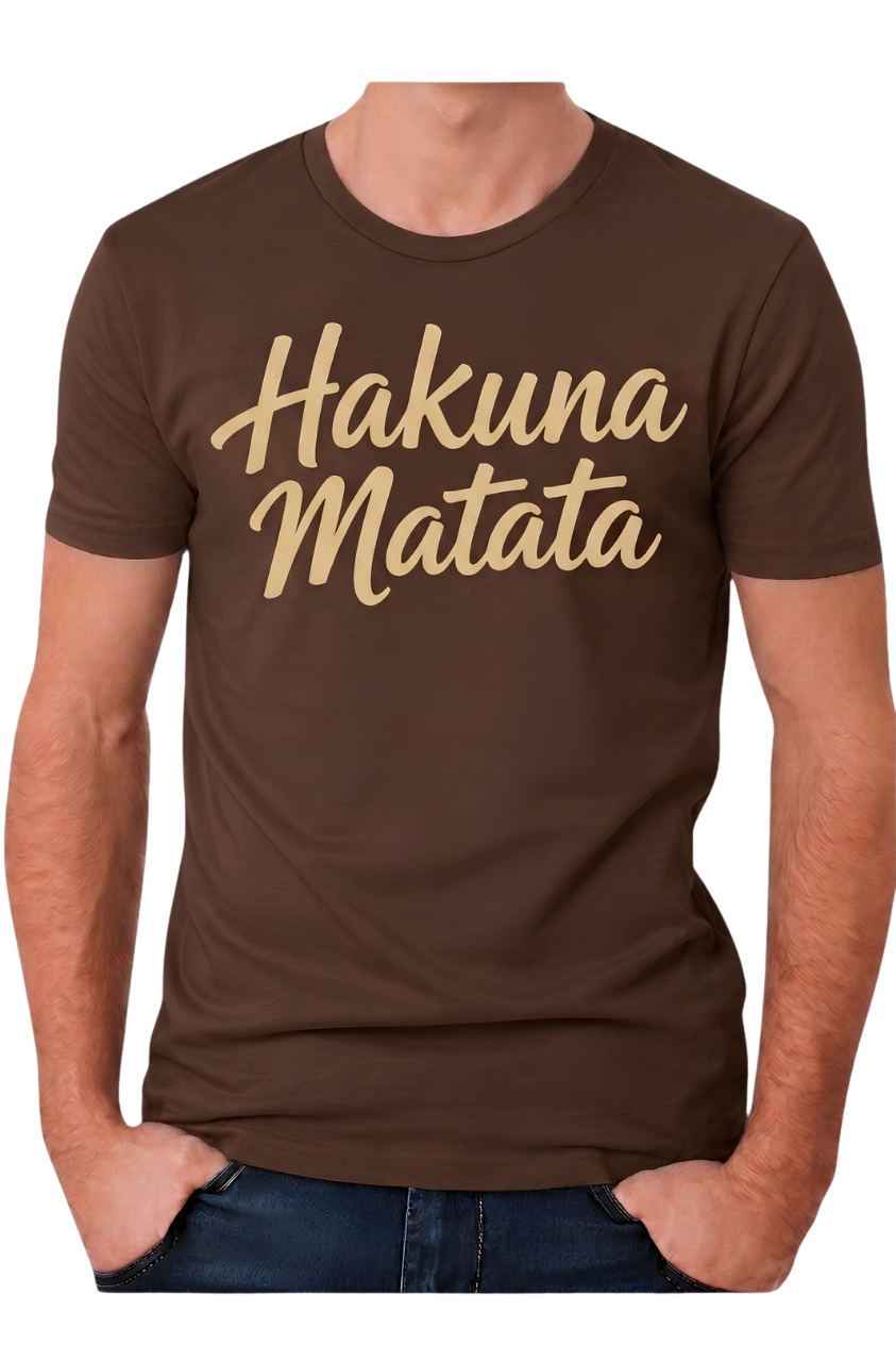 Hakuna Matata Graphic Tee - Relaxed Positive Vibes T-Shirt