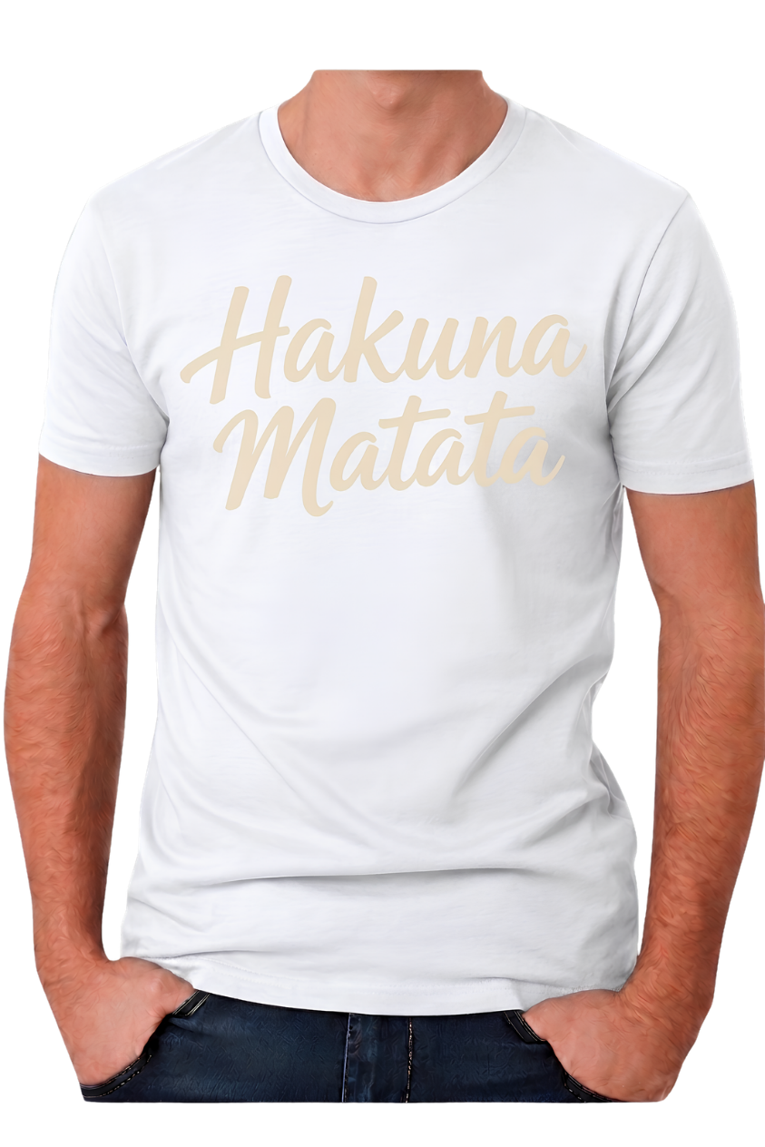 Hakuna Matata Graphic Tee - Relaxed Positive Vibes T-Shirt