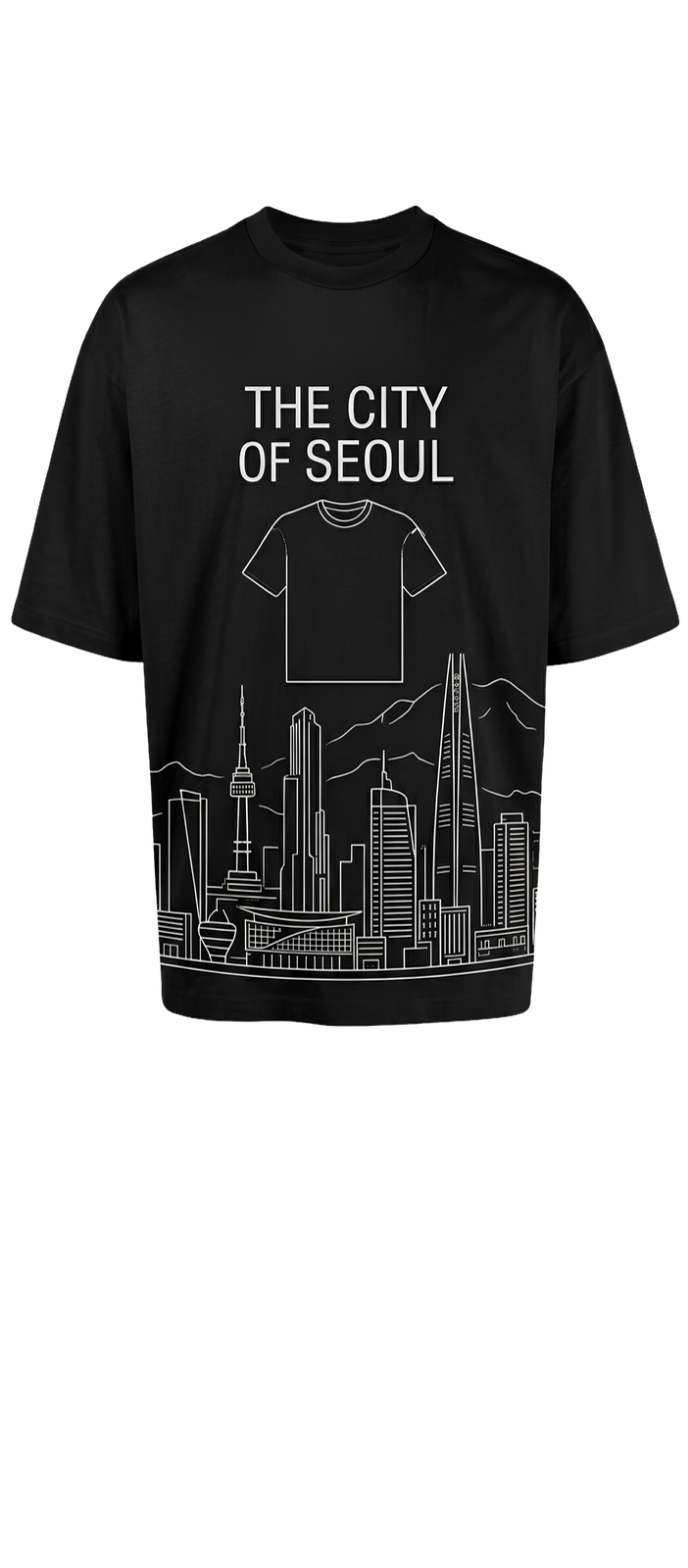 Oversized Men's Tee — 'SORRY I'M BROKE' Vintage City Graphic