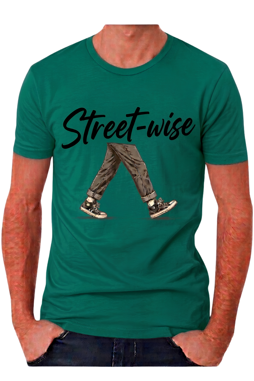 Streetwear Graphic Tee "Streetwise" – Urban Casual T-Shirt with Script Logo